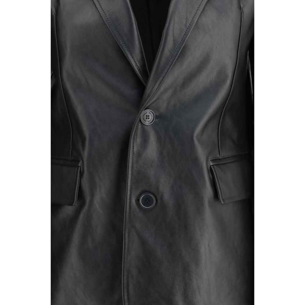 Balenciaga The Standard Jacket in Black Calfskin
