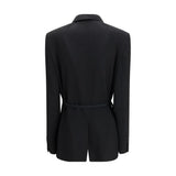 Balenciaga Wrap Tailored Black Wool Blazer