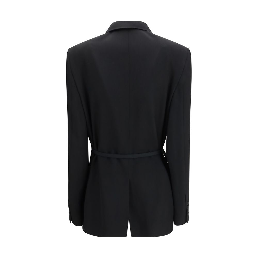 Balenciaga Wrap Tailored Black Wool Blazer