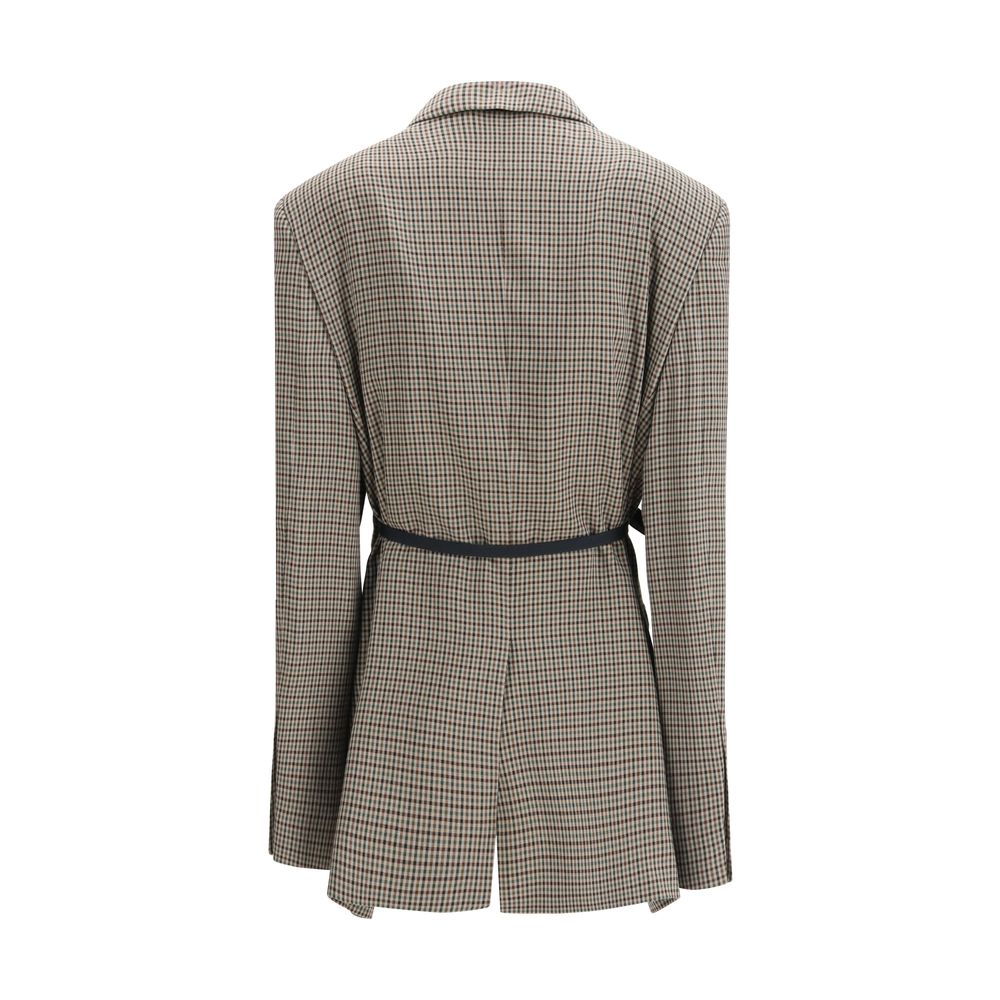 Balenciaga Vichy Lyocell Womens Jacket