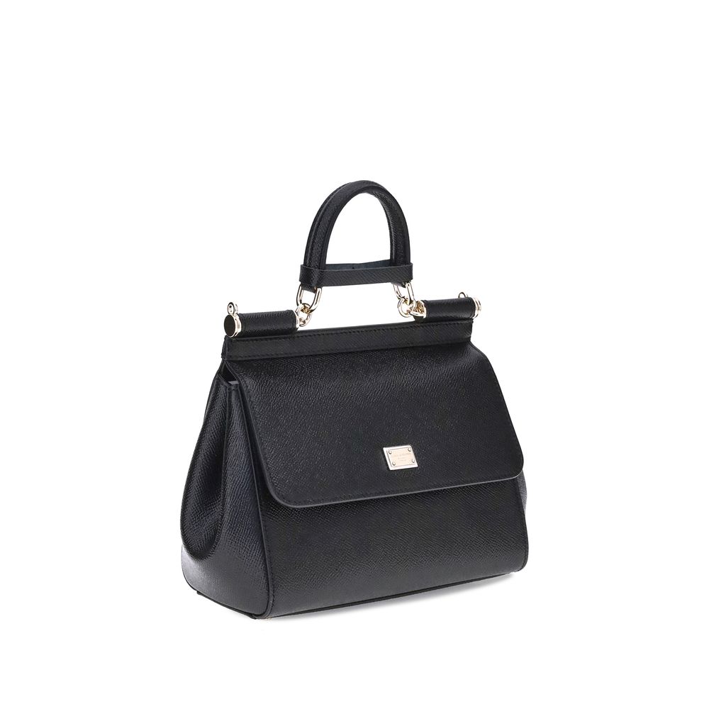 Dolce & Gabbana Small Sicily Black  Handbag