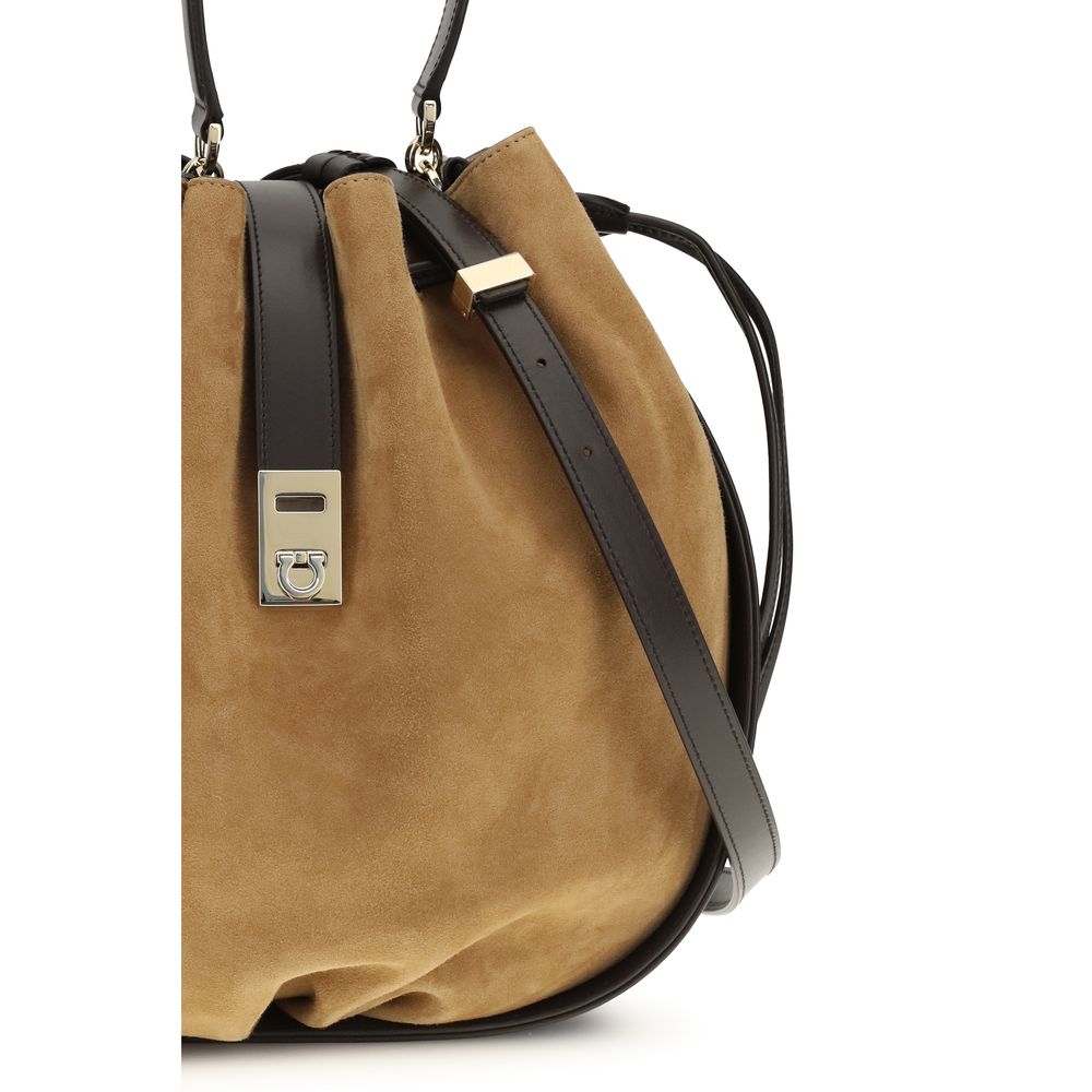Ferragamo Hug Buckle Bucket Bag