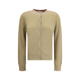 Burberry Brown Wool Oves Aries Cardigan