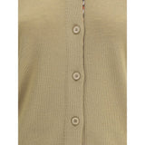 Burberry Brown Wool Oves Aries Cardigan