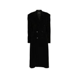 Balenciaga Women's Cashmere & Wool Cinched Long Coat