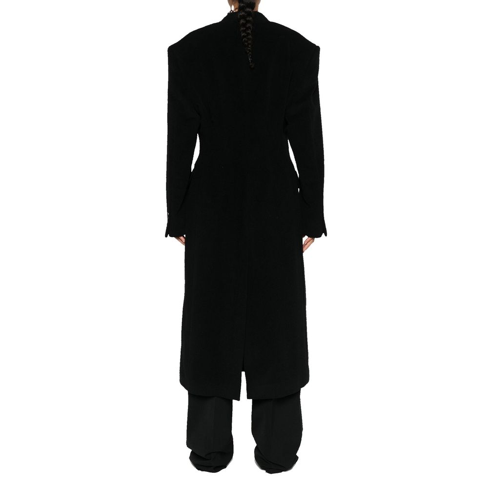 Balenciaga Women's Cashmere & Wool Cinched Long Coat
