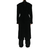 Balenciaga Women's Cashmere & Wool Cinched Long Coat