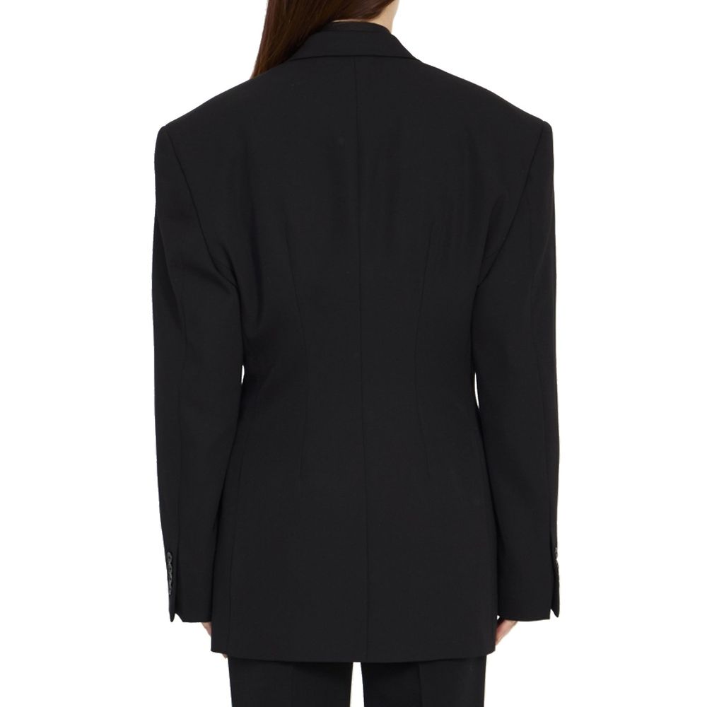 Balenciaga Black Wool Full-Length Jacket