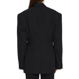 Balenciaga Black Wool Full-Length Jacket