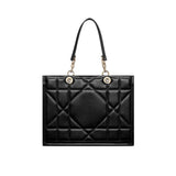 Dior Archicannage Essential Large Tote Black Calfskin