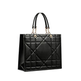 Dior Archicannage Essential Large Tote Black Calfskin