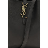 Saint Laurent Black Calf Leather Bos Taurus Backet Bag