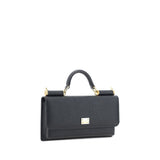 Dolce & Gabbana Black Calf Leather Bos Taurus Shoulder Bag