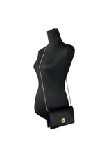 Versace Mini Chain Black Crossbody Wallet Bag