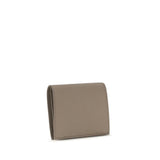 Ferragamo Gancini Compact Wallet In Taupe