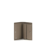 Ferragamo Gancini Compact Wallet In Taupe