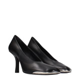Burberry Black Leather High Heel Pumps