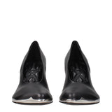 Burberry Black Leather High Heel Pumps