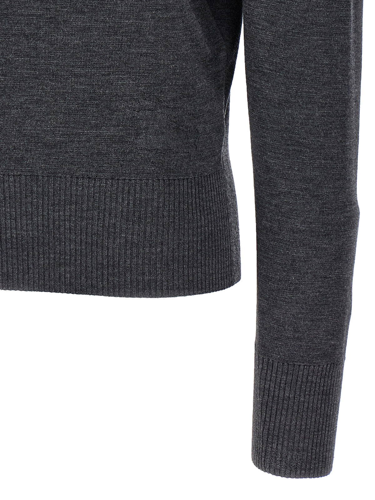 Burberry Gray Wool Cardigan