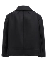 Saint Laurent Black Virgin Wool Coat