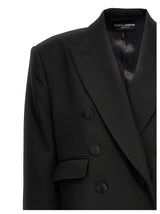 Dolce & Gabbana Black Virgin Wool Coat