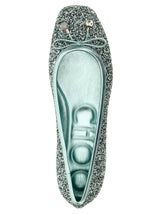 Jimmy Choo Bicolor Textile Ballet Flats