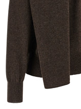 Ferragamo Brown Cashmere Cardigan