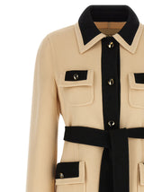 Valentino Garavani Beige Virgin Wool Coat