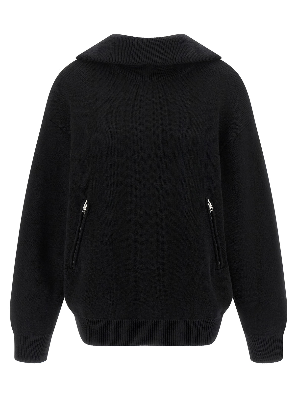 Balenciaga Black Cotton Cardigan