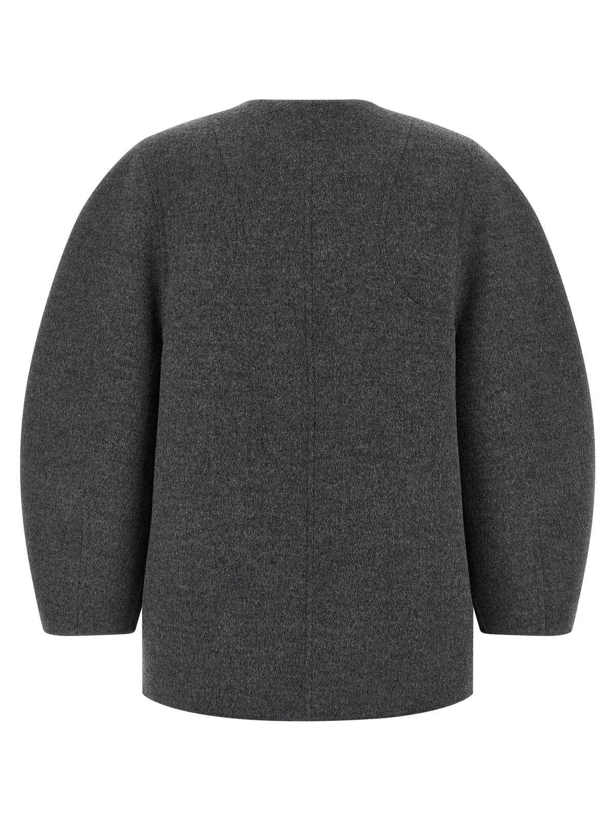 Fendi Gray Virgin Wool Coat