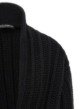 Dolce & Gabbana Black Virgin Wool Cardigan