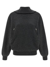 Balenciaga Gray Wool Cardigan