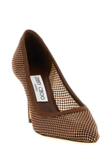Jimmy Choo Brown Tencel High Heel Pumps