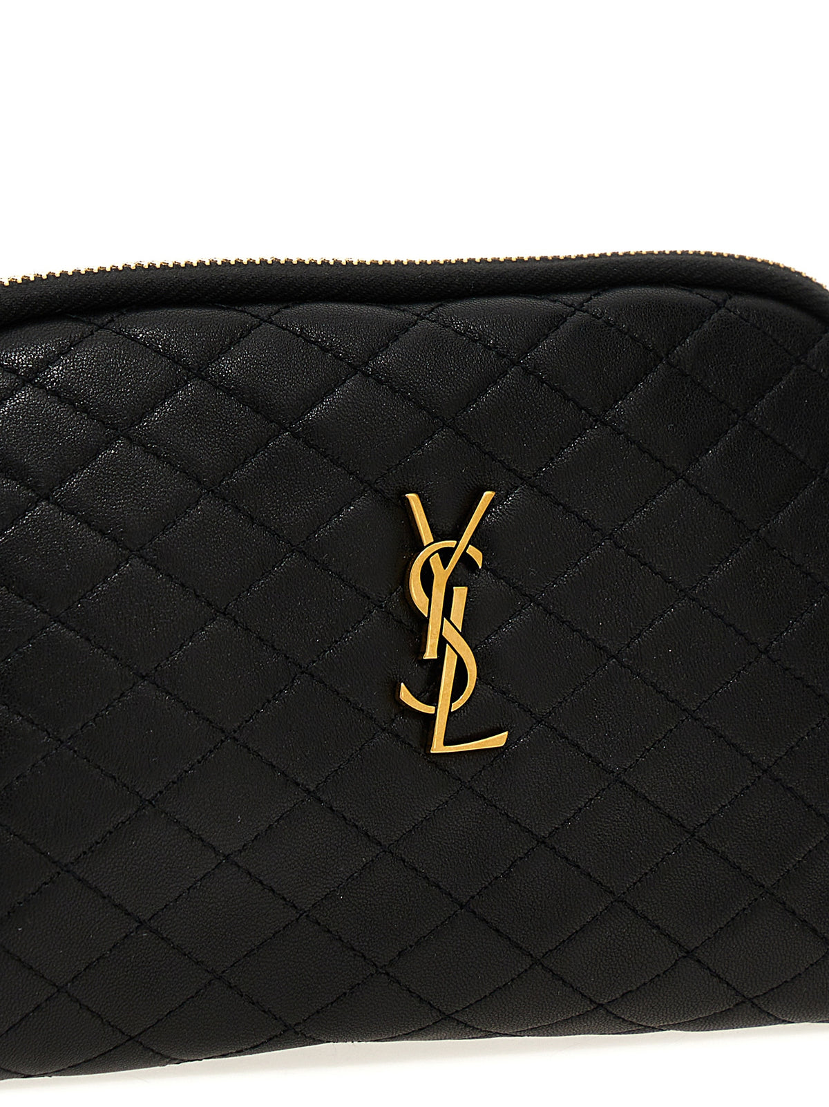 Saint Laurent Gaby Zippered Pouch In Lambskin