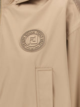 Fendi Brown Polyester Shell Jacket