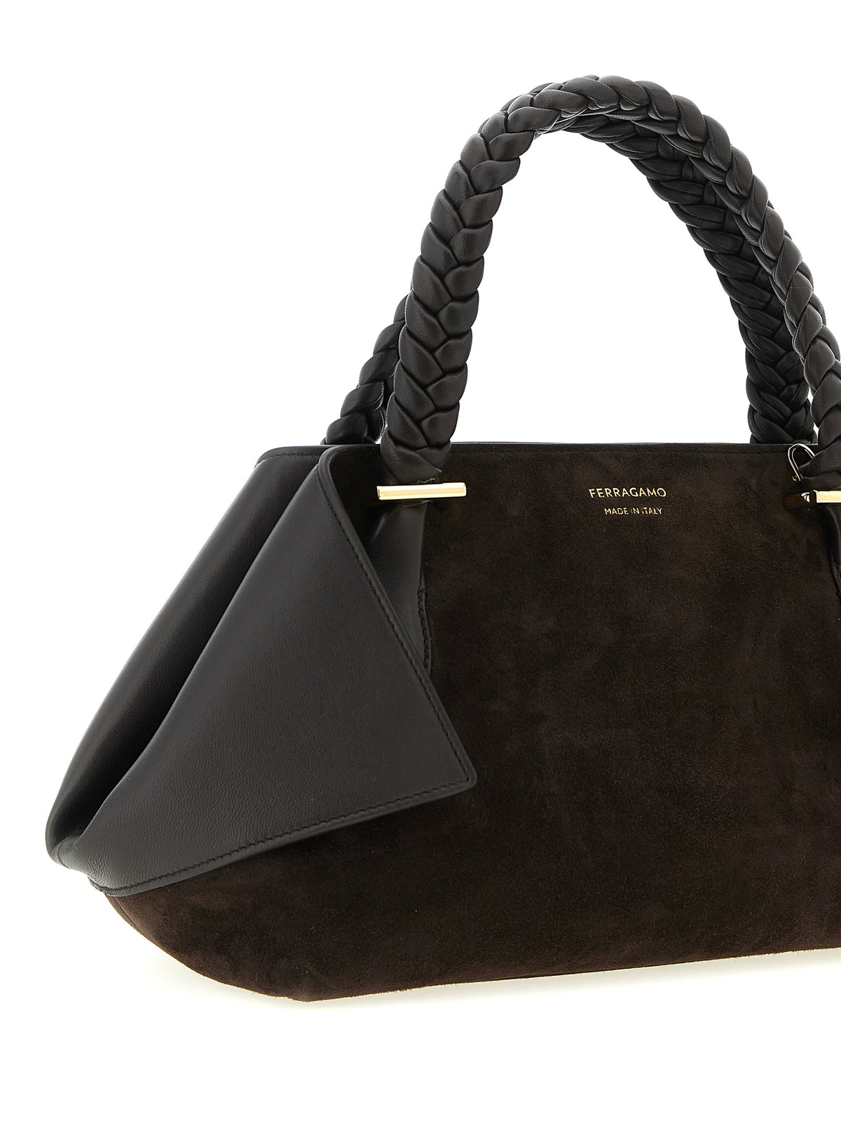 Ferragamo Scarf Shoulder Bag Brown