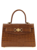 Versace Brown Calfskin Handbag