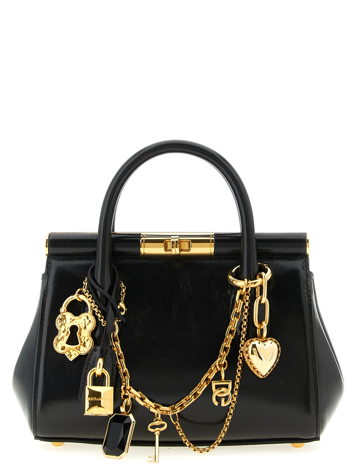 Dolce & Gabbana Marlene Day Mini Bag With Charms Black Handbag