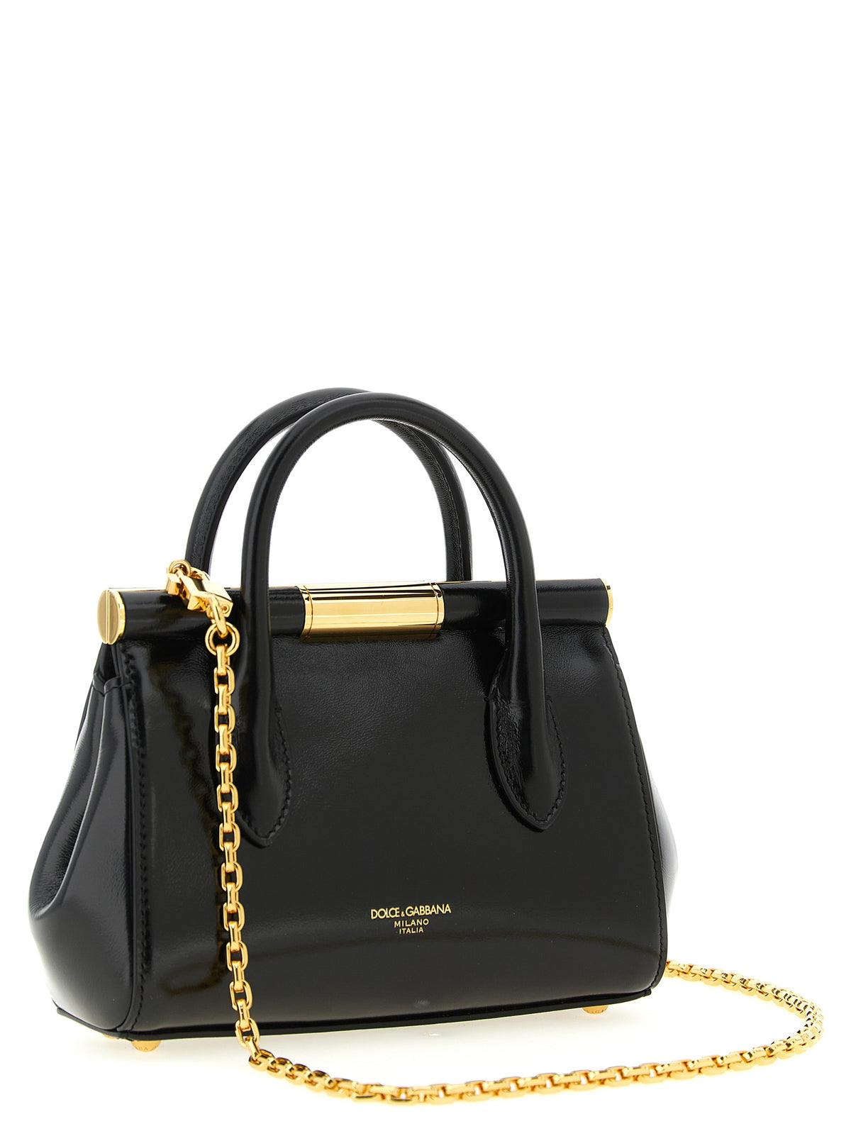 Dolce & Gabbana Marlene Day Mini Bag With Charms Black Handbag