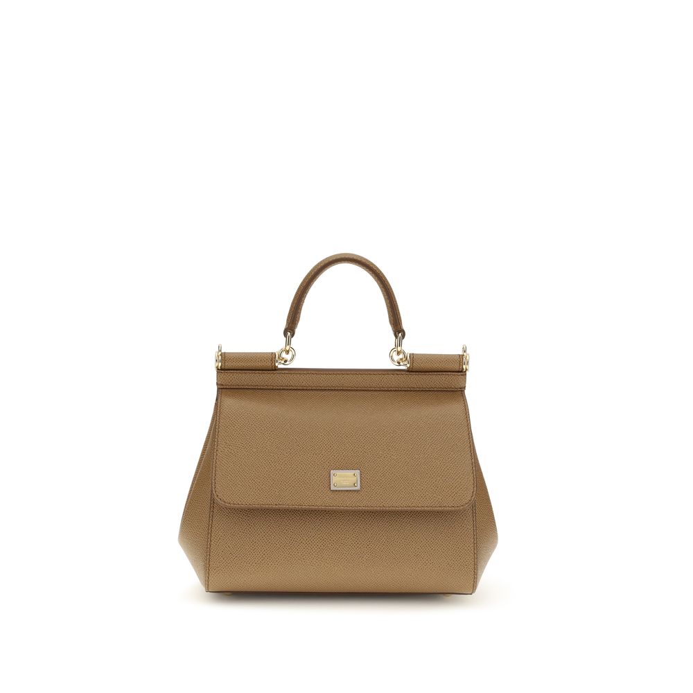 Dolce & Gabbana Beige Sicily Small Handbag