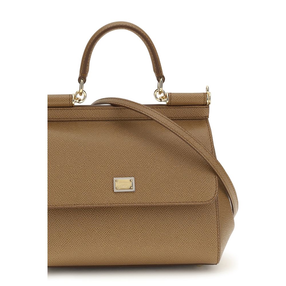 Dolce & Gabbana Beige Sicily Small Handbag