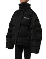 Dolce & Gabbana Black DGVIB3 Embroidered Padded Puffer Jacket