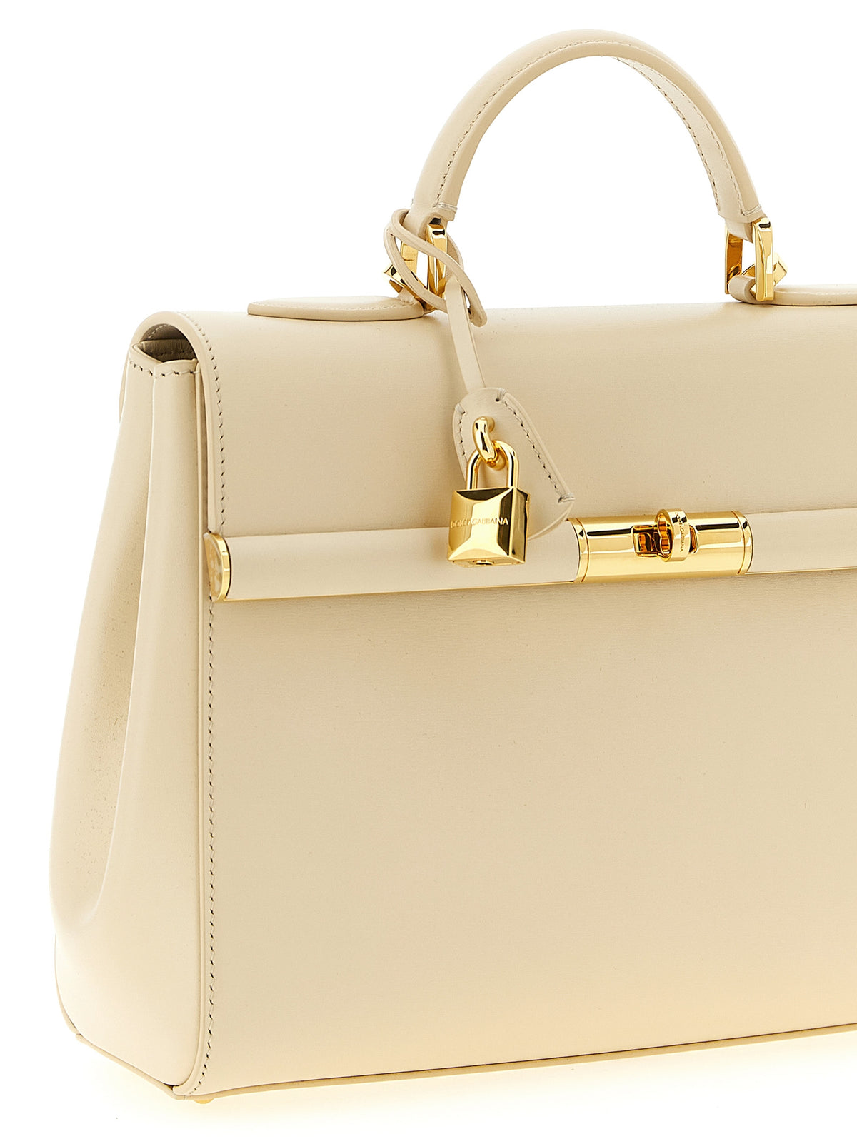 Dolce & Gabbana Marlene White Palmellato Leather Handbag