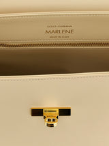 Dolce & Gabbana Marlene White Palmellato Leather Handbag