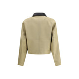 Givenchy Beige Cotton Leather Jacket