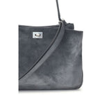 Balenciaga Gray Calf Leather Bos Taurus Handbag