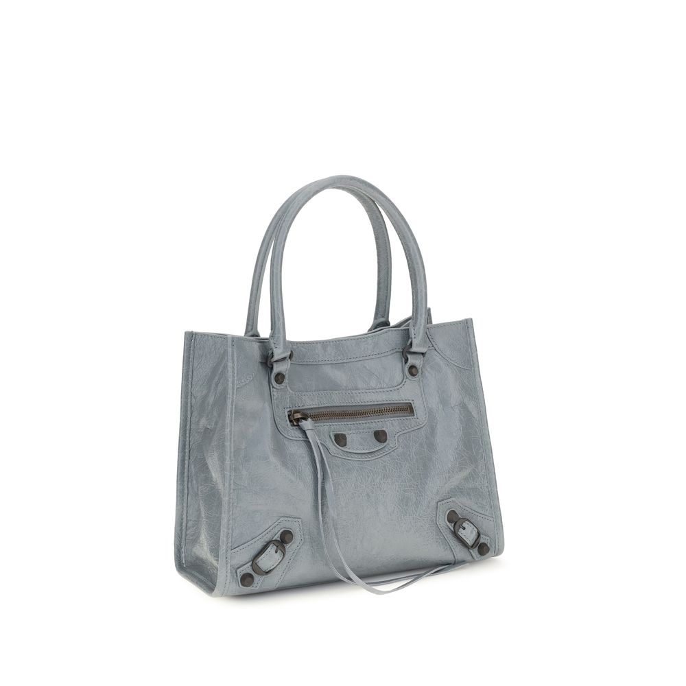 Balenciaga Le City Tote Bag Mini in Blue Grey