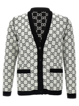 Gucci Bicolor Wool Cardigan