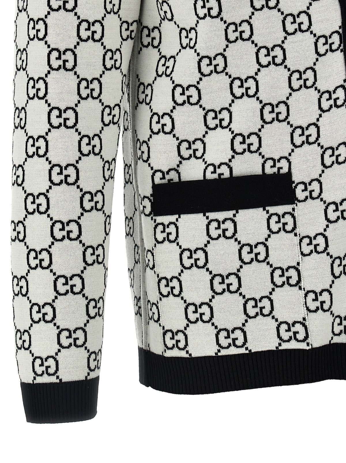Gucci Bicolor Wool Cardigan