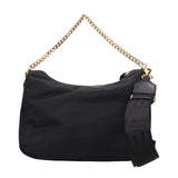 Versace Black Fabric Handbag